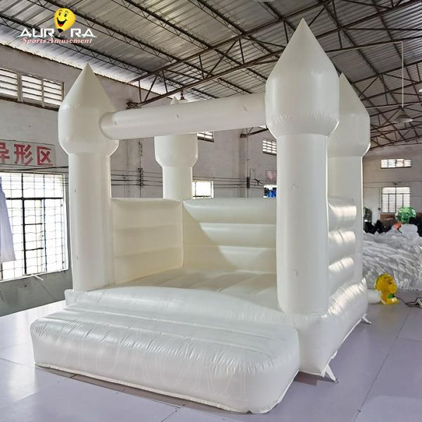Cheap Commercial Inflatable Bouncy Castle PVC Inflatable White Bounce House for sale