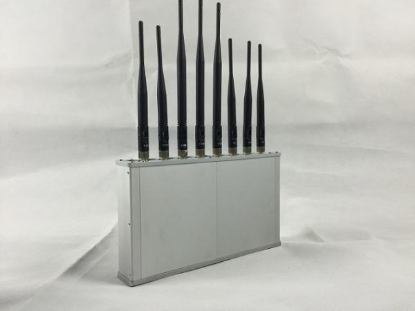 Cheap 8 Bands Desktop 20m 8W Mobile Phone Jammer for sale