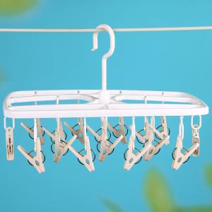 16  Non Slip Children Sock Drying Rack Laundry Hanger Clothes Hanger Clips