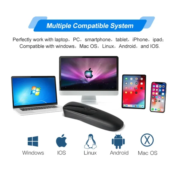 2D Wireless Barcode Scanner DI9130C-2D with Bluetooth 4.2 and 2.4G