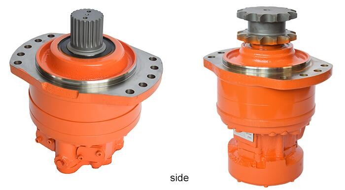 High Efficiency Skid Steer Hydraulic Motor Incurve Radial Piston Type MCR05
