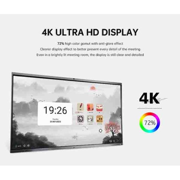 Education Smart Interactive Flat Panel 3840×2160 98 Inch Interactive Panel