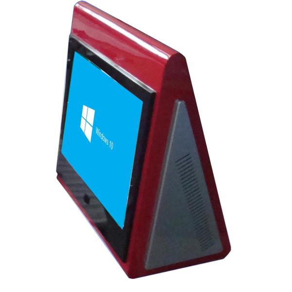 Rugged Small Foot-print Desktop Kiosk Made Of Cold-rolled Steel And With Vandal Proof IR Touchscreen