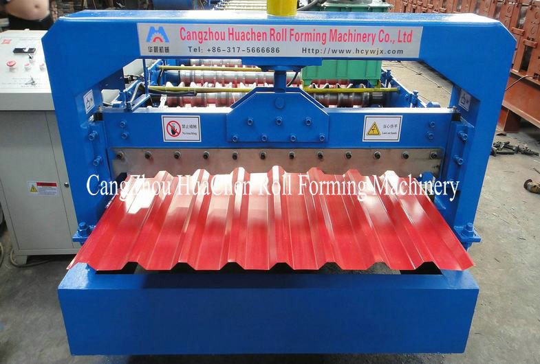 Horizontal Corrugated Roll Forming Machine Roof Sheet Making High Speed