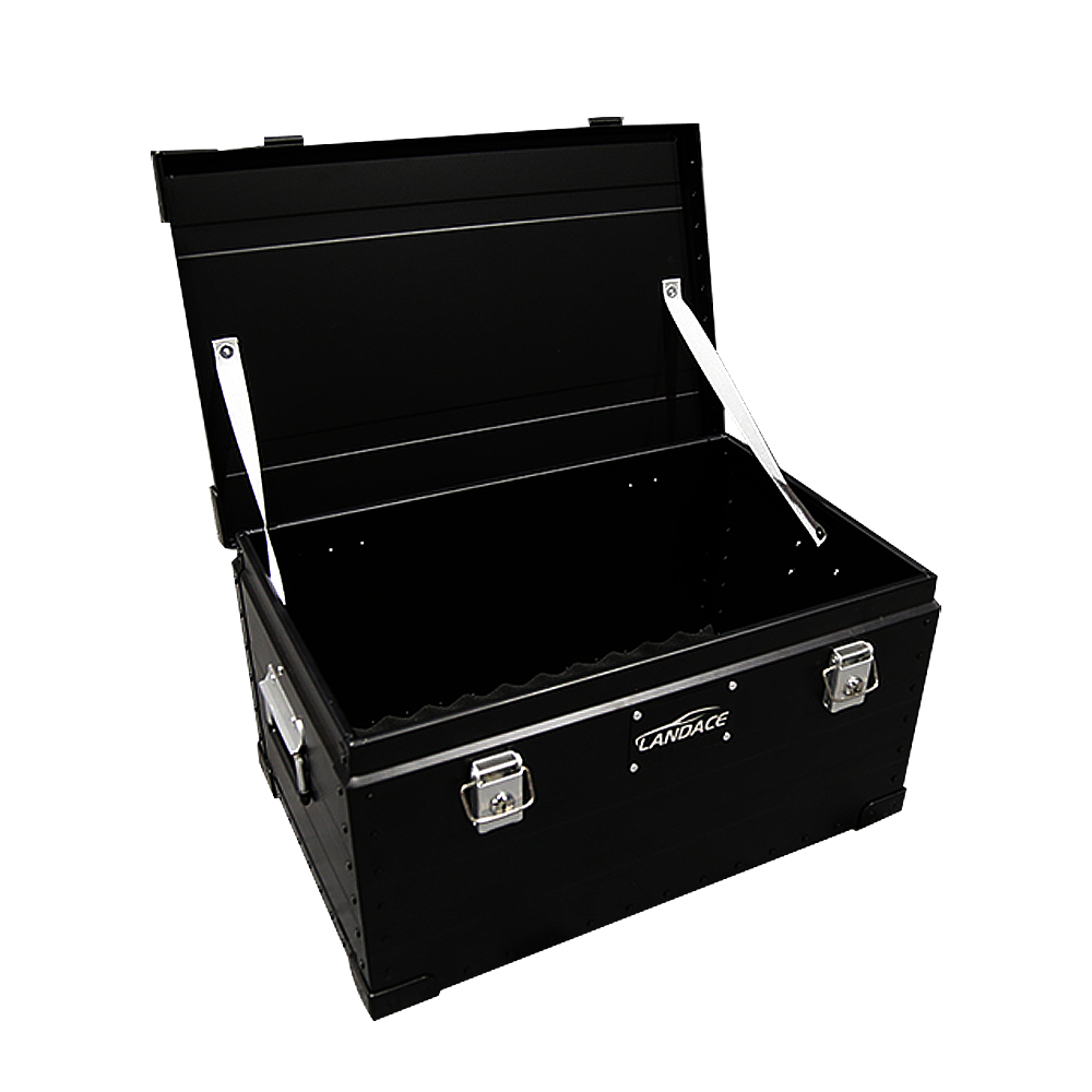Powder Coated Aluminum Alloy Vintage Glamping Outdoor Camping Storage Box 600*400*300mm