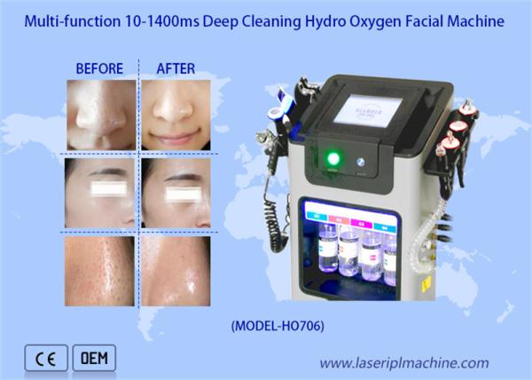 Cheap Multi Function 8 Handles Hydro Oxygen Facial Machine Elight Probes for sale