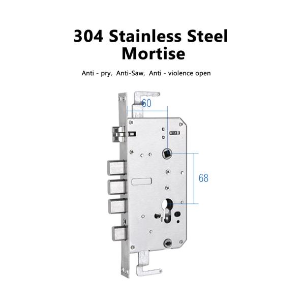 Automatic Access Control Electronic Door Lock Golden , Black , Brown Color