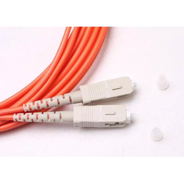 Customization FTTH Duplex OM3 Multimode 3.0mm Fiber Optic Patch Cord
