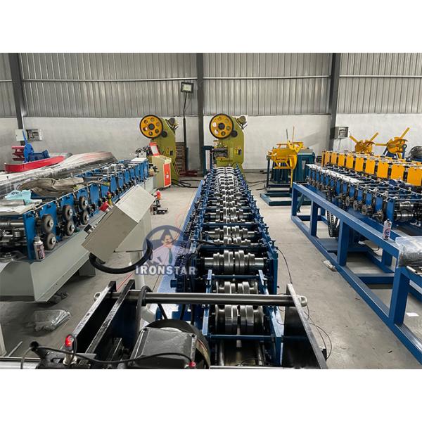 Punching hole shutter door forming line for Saudi Arabia