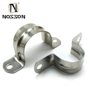 Customized Support ODM Stainless Steel Collar Pipe Clamps with Zinc Galvanized Steel Clips and Metric Measurement System