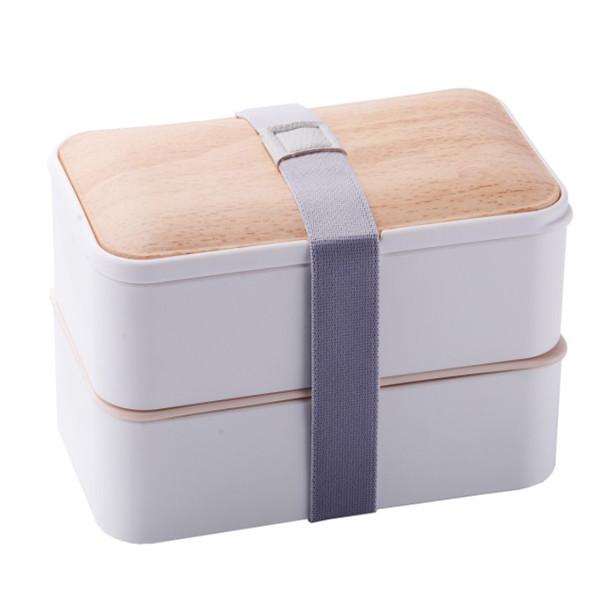 Cheap 2 Layers Leakproof Multi Compartment Lunch Box Containers Bamboo Bento for sale
