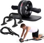 TPR 9cm Ab Wheel Roller Set Exercise