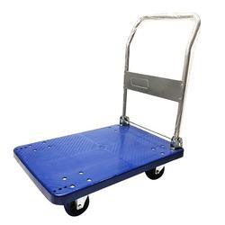 Best PVC300 Folding Hand Carts Trolley Handling Flatbed Folding Cart Plastic Platform Trolly wholesale