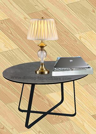 Cheap Living Room Oval Tempered Glass Coffee Table Grey Top Stylish Steel Legs for sale