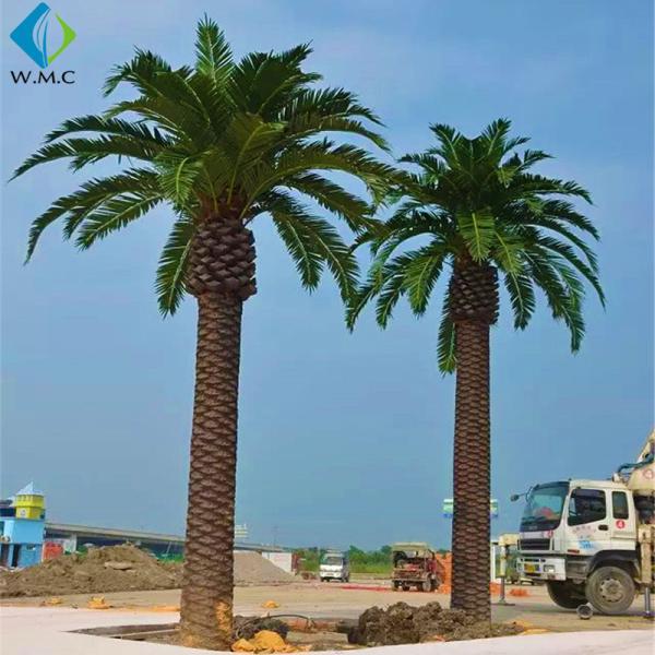 Cheap Custom Artificial Palm Trees Environmentally Friendly Beautiful Shape for sale