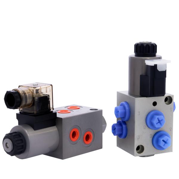 Hydraulic Electric 6 Way 2 Position Solenoid Valve With ER / DG Connector