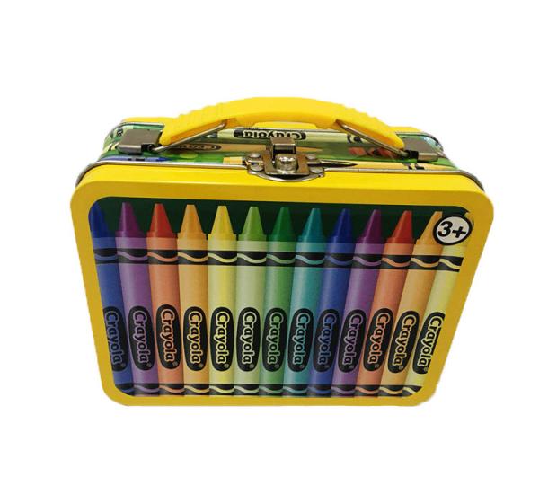 Cheap Suitcase Shape Handle Tin Box Custom Printed Logo Medium Small Size for sale