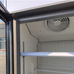 Glass Front Upright Freezer / Glass Door Freezer Merchandiser Environmentally