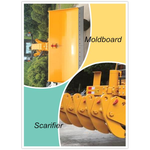 Multifunction 16500kg 220HP Powerful Traction Motor Grader