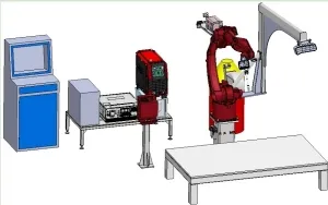 Wireless Network Connected Smart Factory Teaching Free Welding Robots