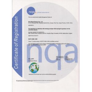 WD Bearing Group Certifications