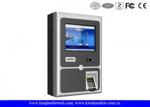 Best 17 Inch Wall Mount Kiosk With Thermal Receipt Printer , PIN Pad And Card Reader wholesale