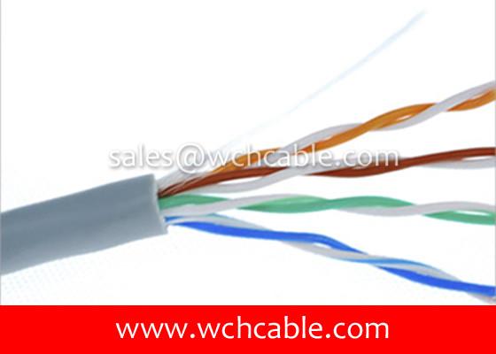 Cheap UL Lan Cable Cat5e UTP Solid 24AWG 4Pairs OD5.2mm High Purity Copper Wire Conductors for sale