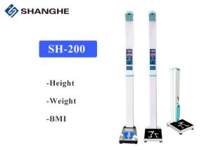 China Pharmacies Clinics Coin Operated LED 235CM Digital Scale With Height Rod on sale