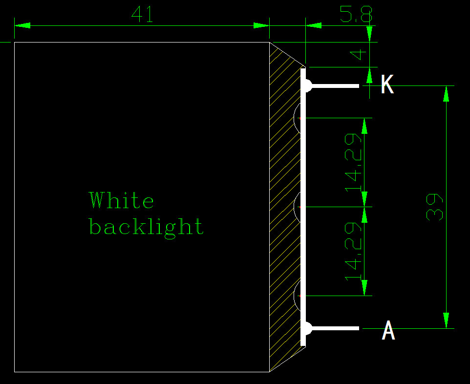 Customized PIN Connector Vehicle Controller TN 7 Segment Lcd Display