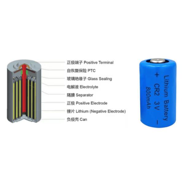 Li Mno2 CR2 CR15270 Durable CR2 3.0V 800mAh Battery 3.0v 800mAh 900mAh lithium battery