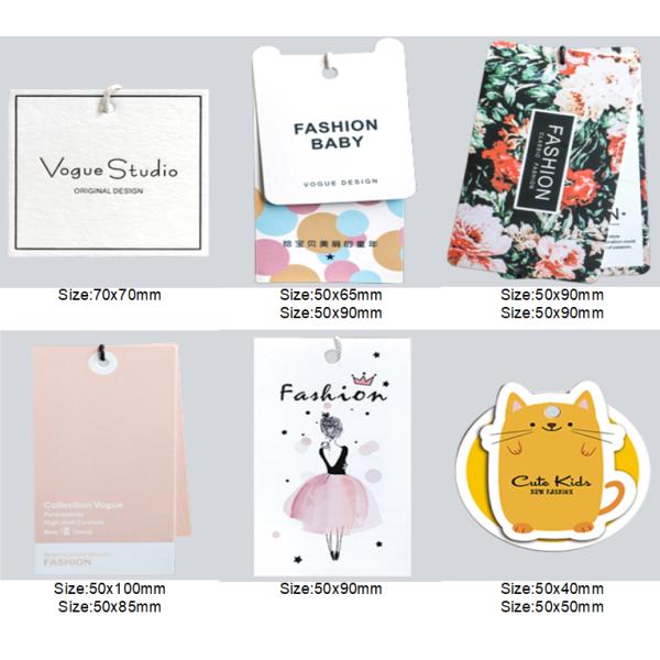 Luxury Printed Hang Tags 800gsm Eco Swing Tags Matt Laminated