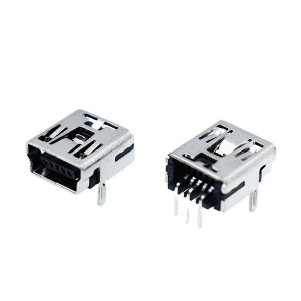 ROHS USB 2.0 Female Micro USB Socket Connector Right Angle