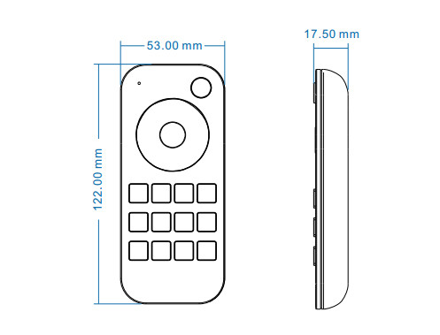 AC100-240V Rgbw Wall Controller