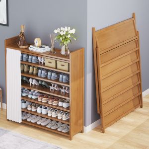 Shoe Rack for Entryway, Simple Multi-layer Dust-proof Cabinet, Installation-free Storage Organizer