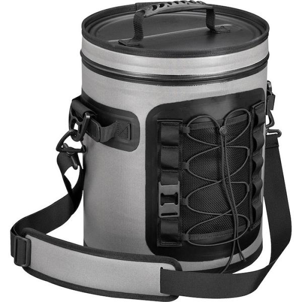 Cheap 15L Round TPU NBR Padding Foam Insulation Cooler Bag With Handle Shoulder Strap for sale