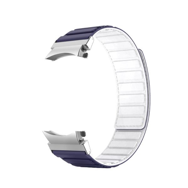 22mm SamSung Watch 4 Magnetic Leather Band Strap with Dual Color Rotating and Nylon