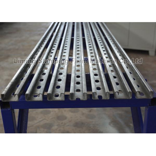 Steel Solar PV Bracket Roll Forming Machine , ISO Mounting Structure Roll Former