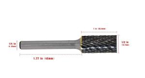 Blank And Ground Tungsten Carbide Bur  Long Rock Tungsten Gun Rotary Burrs Drill Bits