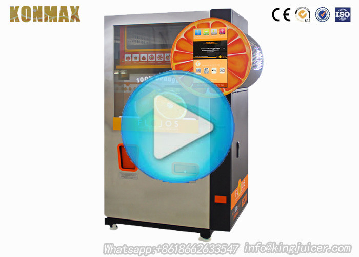 Automatic Freshly Squeezed Orange Juice Vending Machine For Commercial