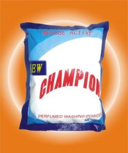 champion Super white& clean perfumed laundry washing powder mousse active
