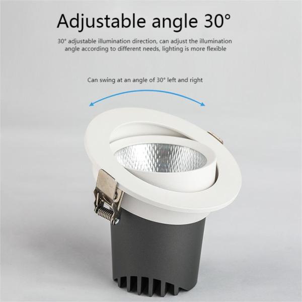 12W 36deg Indoor LED Spotlights CRI 90