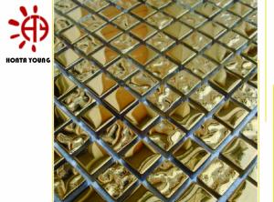 Best HTY - TG 300 300*300 Bright Gold Color Ceramic Mosaic Tile Foshan Coating Factory wholesale