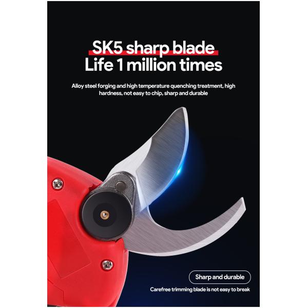 2.5CM Battery Orchard Pruner Cordless Pruner with Cheap Price 16.8V 2.5Ah