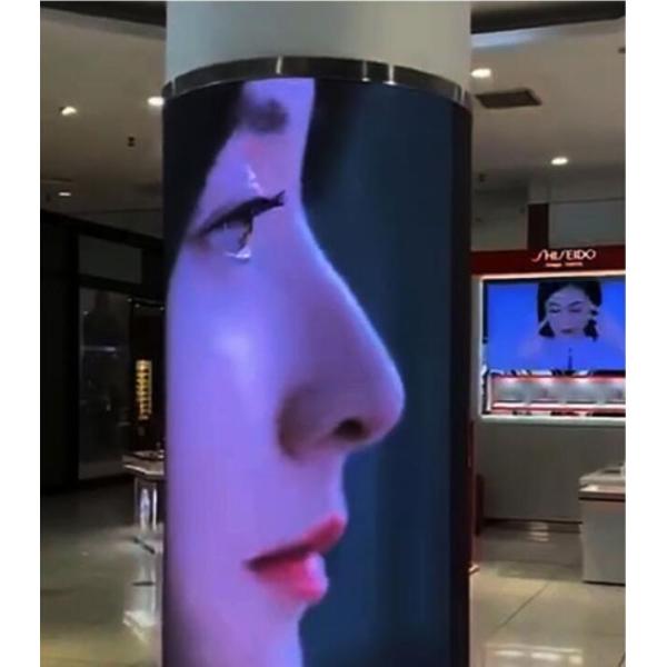 Slim Fixed Installation 360 Curved Led Display Adervertising Panel For Concert Stage