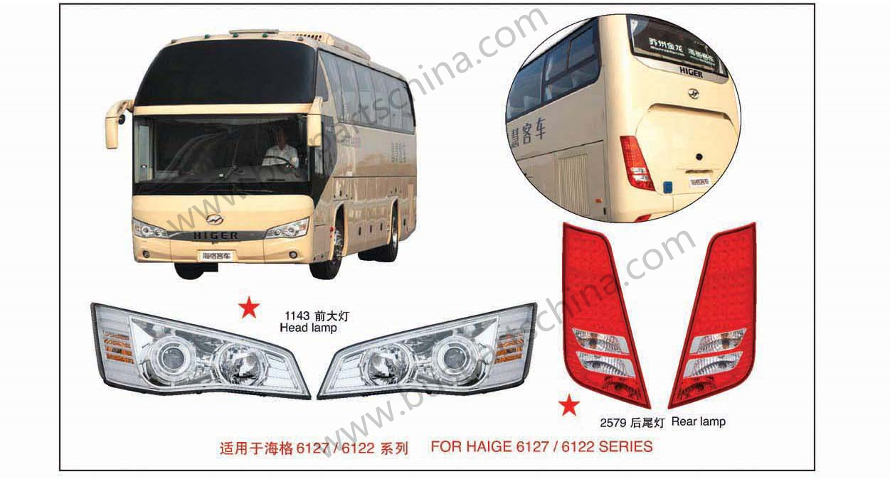 Higer Bus Rearview Mirror Bus Auto Parts Bus Side Mirror
