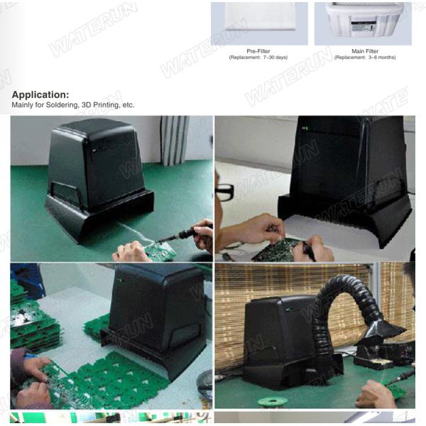 Portable Desktop Fume Extractor Dust Collector with Single Fume Extractor Arm