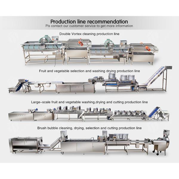 Fruit and vegetable cutting, hoisting and washing production line Fruit Vegetable FOOD processing production Machine
