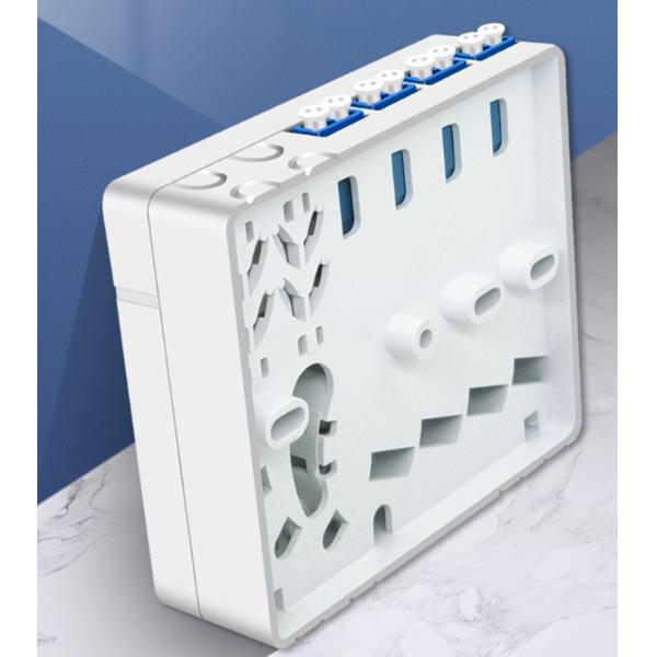 4 Port SC LC FTTH Mini Fiber Optic Termination Box Face Plate