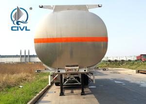 New Fuel Tank Semitrailer 45000 Liters Oil Tanker Semi Trailer Trucks 40 To 45 CBM Anti - Skid Pedal
