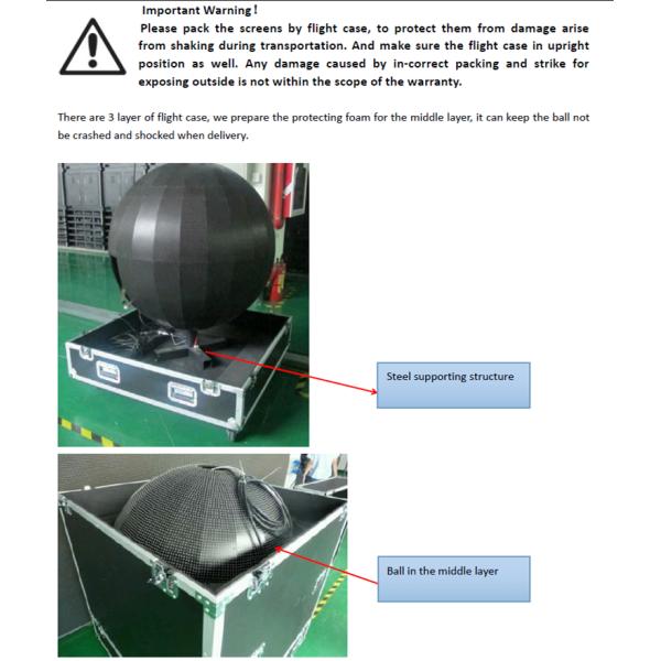 Flexible Indoor Hanging Led Video Ball Display , Led Ball Screen Energy Saving